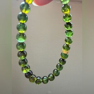 Natural Green Tourmaline Bracele